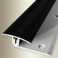 Preview: Küberit PPS Champion flex Übergangsprofil 888 F17 schwarz eloxiert 100cm