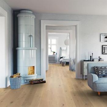 Parkett Boston Landhausdiele Eiche astig gebürstet matt versiegelt Rohoptik Thede & Witte 