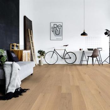 Parkett Boston Landhausdiele Eiche leicht astig gebürstet geölt - Rohoptik Thede & Witte 