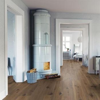 Parkett Boston Landhaus Breitdiele Eiche XL Desert astig geräuchert weiß geölt - tief gebürstet Thede & Witte 
