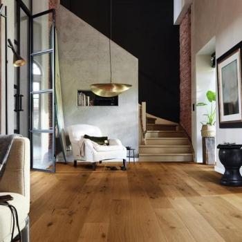 Eiche authentic gedämpft gebürstet 09026 Landhausdiele - MeisterParkett.longlife PD 400 naturgeölt 
