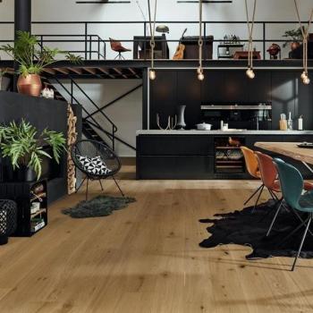 Eiche authentic greige gebürstet 09029 Landhausdiele - MeisterParkett.longlife PD 400 naturgeölt 