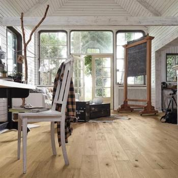 Eiche authentic greige gebürstet 09006 Landhausdiele - MeisterParkett.longlife PS 300 ultramattlackiert 