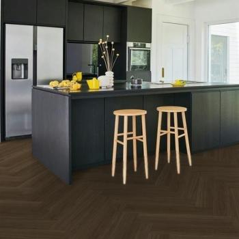 Parador Vinyl Trendtime 3 Eiche Oxford dunkelbraun Fischgrät