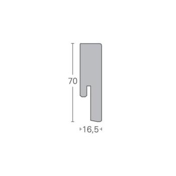 Parador Sockelleisten SL 18 D001 Uni weiß