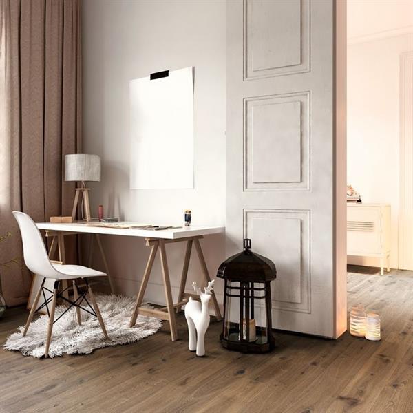 Parkett Boston Landhausdiele Eiche gealtert desert astig angeräuchert weiß geölt Thede & Witte 