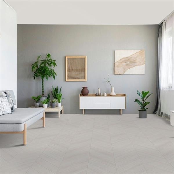 Parador Vinyl Trendtime 10 Eiche Oxford weiß Chevorn-Stab 